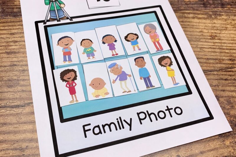 Family Theme Preschool Printables