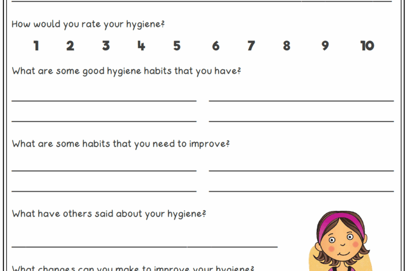 Free Printable Hygiene Worksheets For Adults