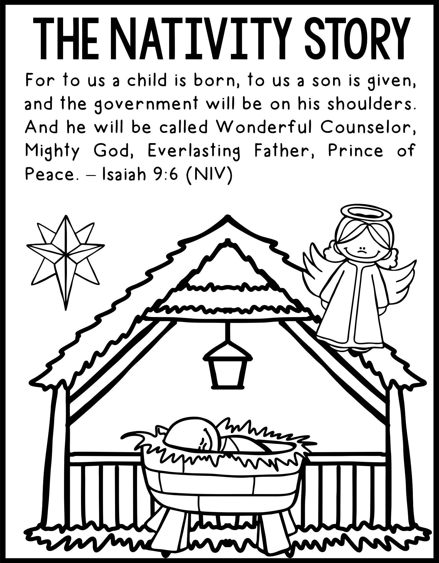 Nativity Story Book 10 Free PDF Printables Printablee