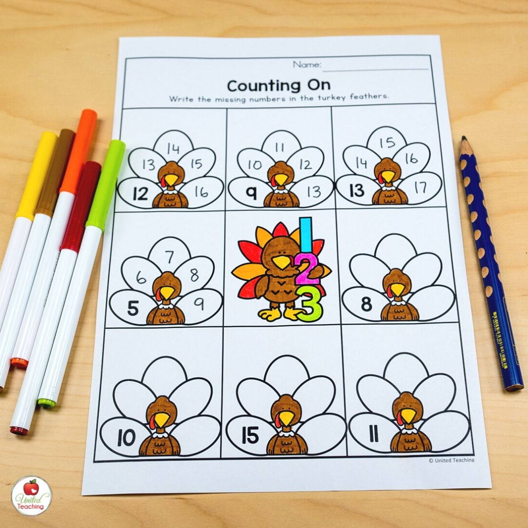 November Worksheets For Kindergarten Easy To Prep Thanksgiving Activities United Teaching November Worksheets For Kindergarten Easy To Prep Thanksgiving Activities United Teaching