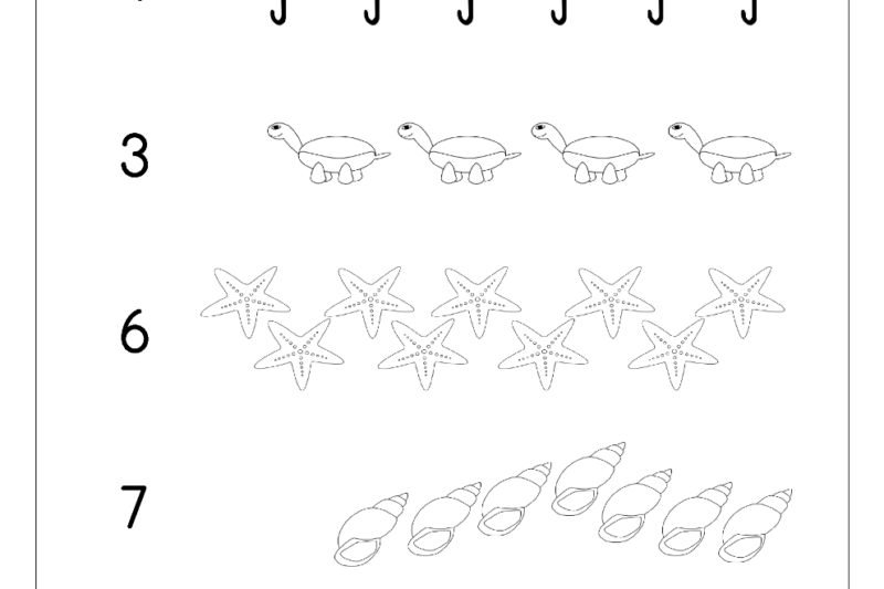 Free Math Worksheets Kindergarten Counting