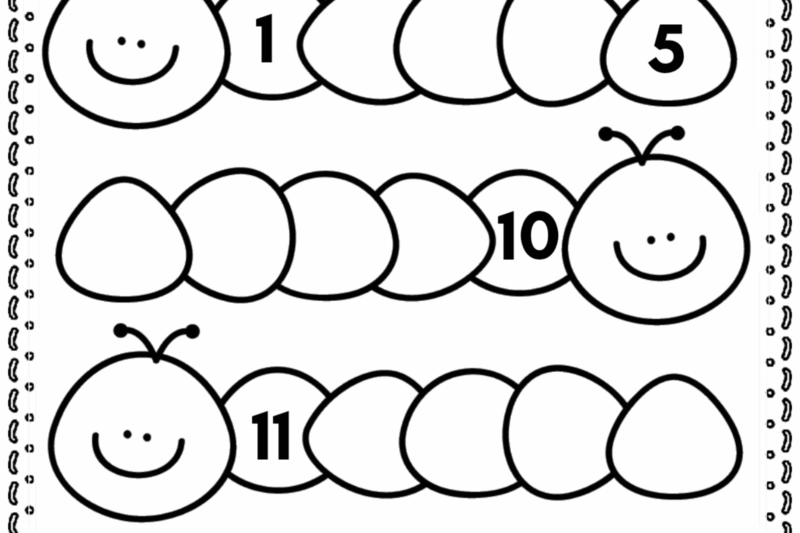 Math Worksheets Kindergarten 1-20