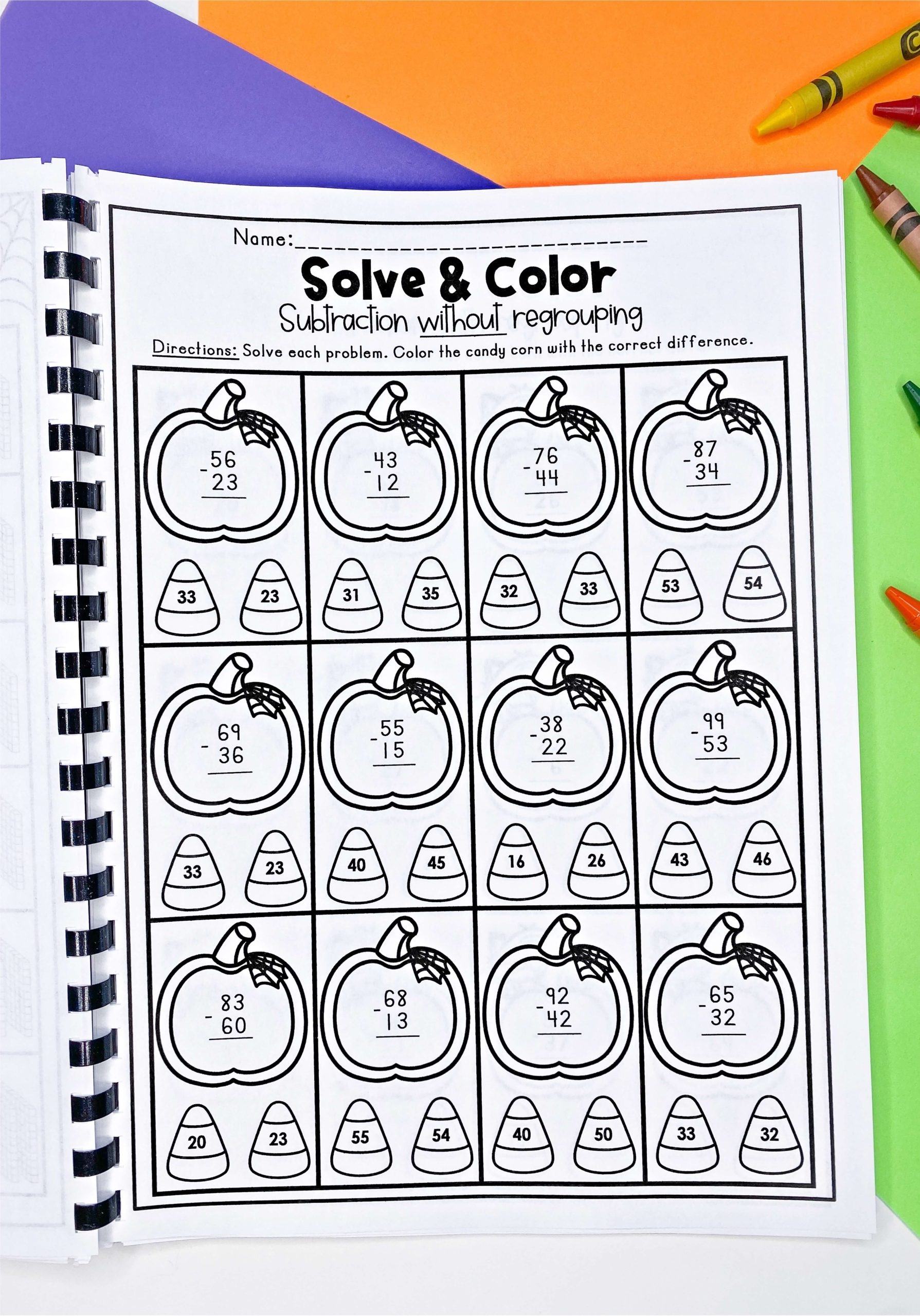 October Printables Second Grade Review Worksheets ELA Grammar Reading U0026 Math