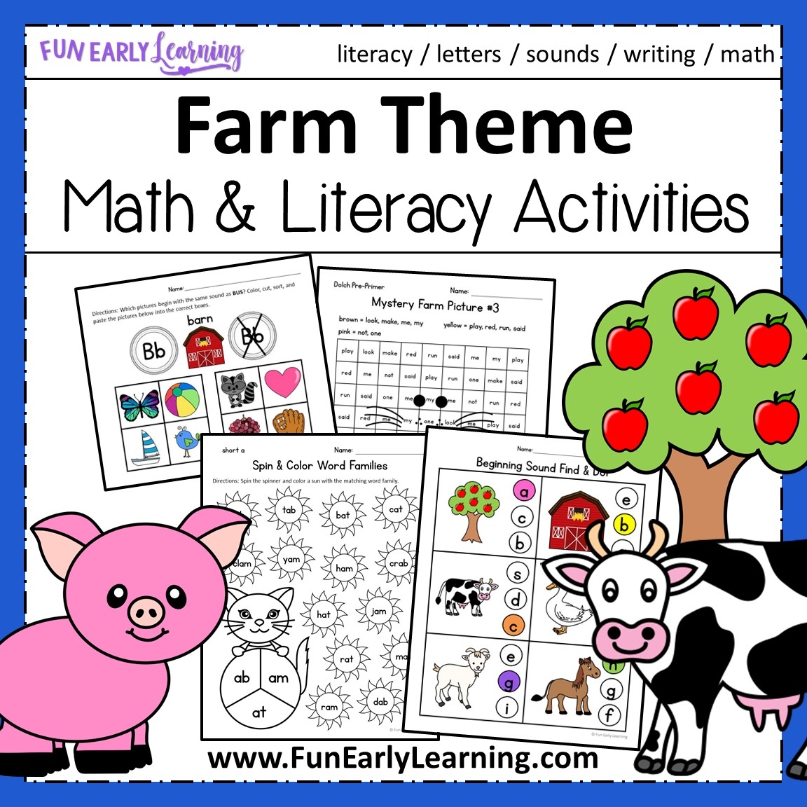 On The Farm Activities For Preschool And Kindergarten
