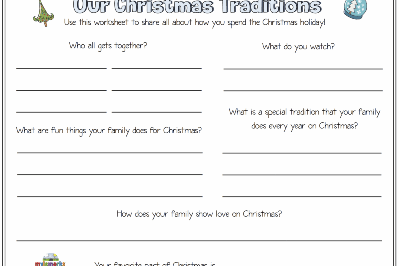 Free Printable Christmas Therapy Worksheets