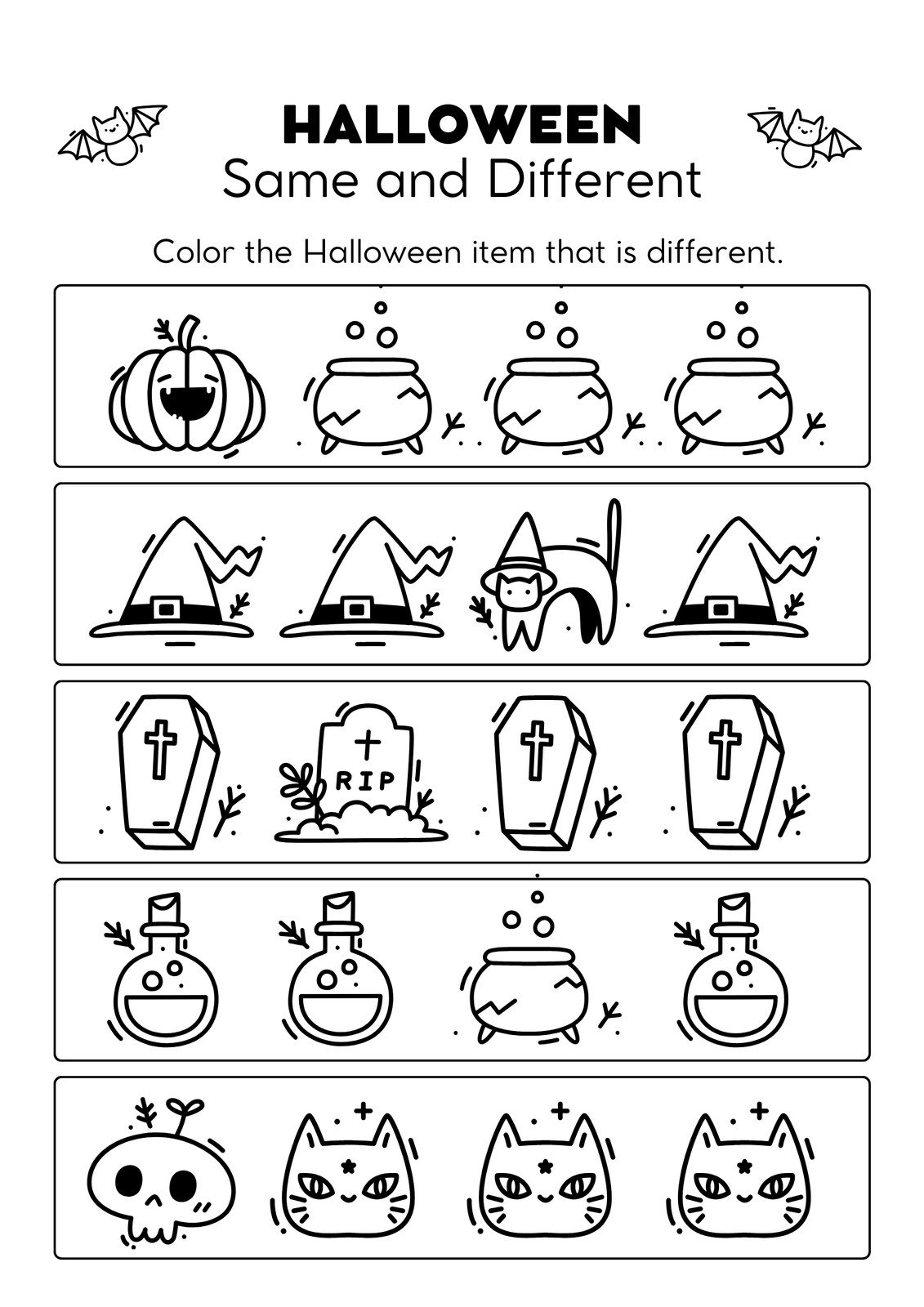 Page 3 Free Printable Halloween Worksheet Templates To Edit Canva Page 3 Free Printable Halloween Worksheet Templates To Edit Canva