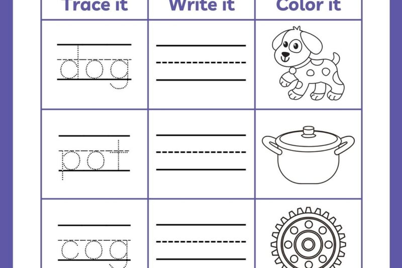 Save Ink Preschool Minimalist Printables
