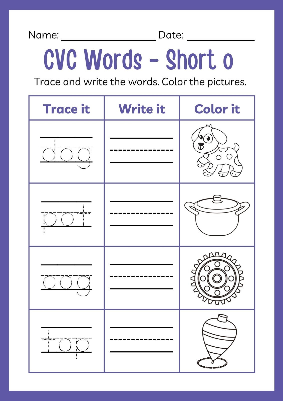 Page 7 Free Custom Printable Preschool Worksheet Templates Canva