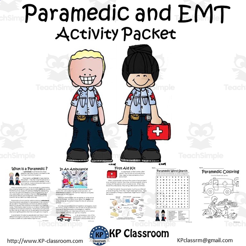 Paramedic And EMT No Prep Activity Packet And Worksheets Paramedic And EMT No Prep Activity Packet And Worksheets