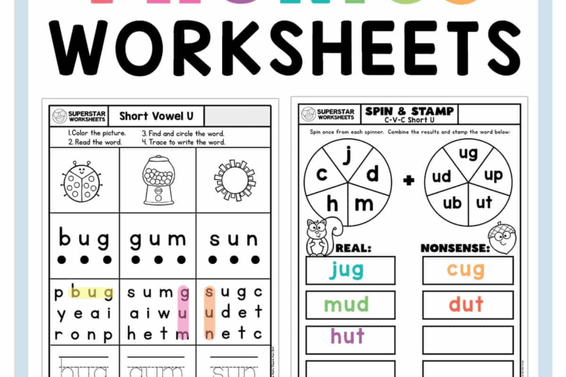 2nd Grade Phonics Worksheets Free Printable