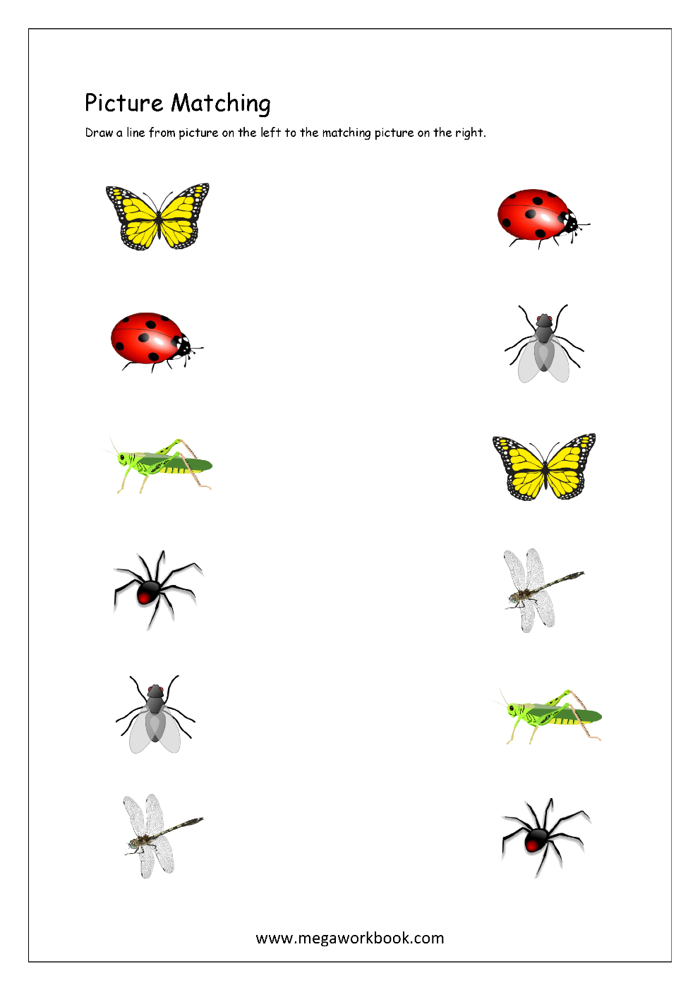 Picture Matching Worksheets For Preschool Free Logical Thinking Printables For Kids MegaWorkbook Picture Matching Worksheets For Preschool Free Logical Thinking Printables For Kids MegaWorkbook