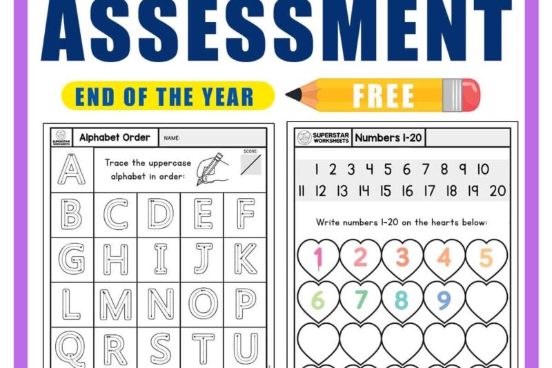Preschool Assessment Checklist Printable