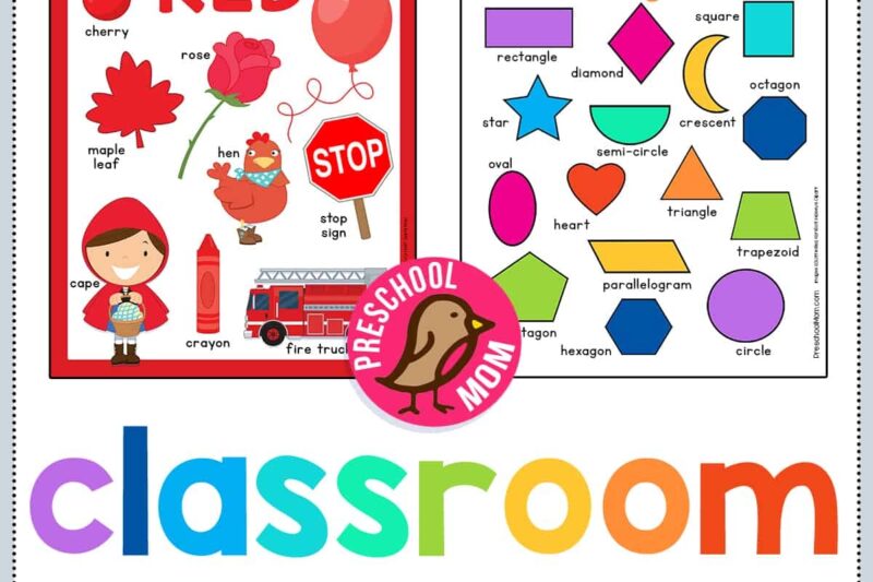 Free Printable For Preschool Classroom