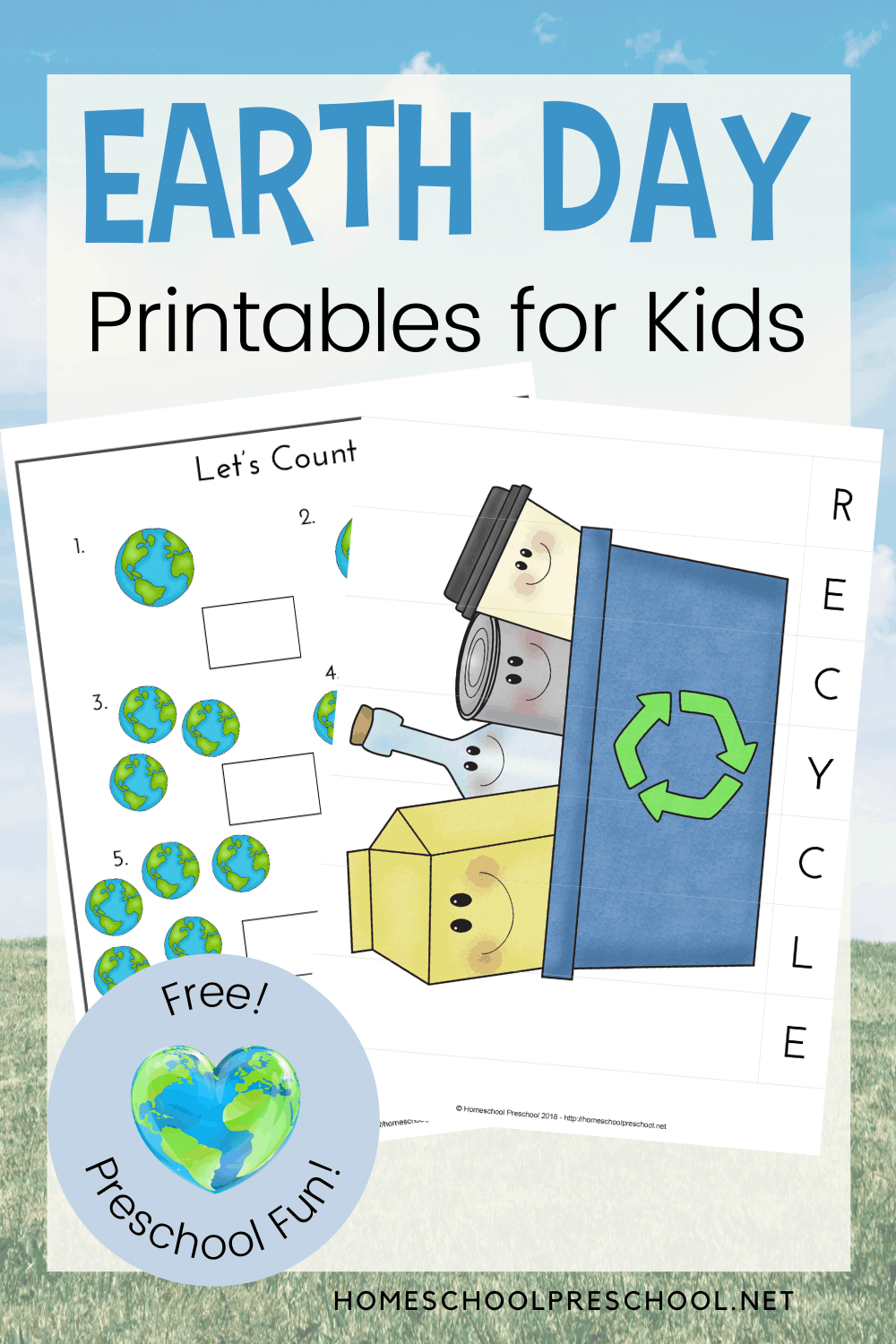 Preschool Earth Day Printable Activities For Kids Preschool Earth Day Printable Activities For Kids