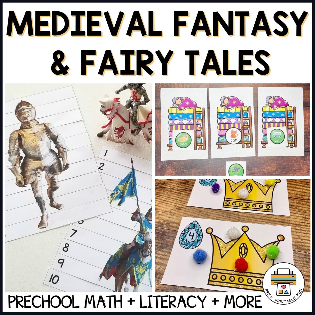 Preschool Medieval Fantasy And Fairy Tales Activity Pack
