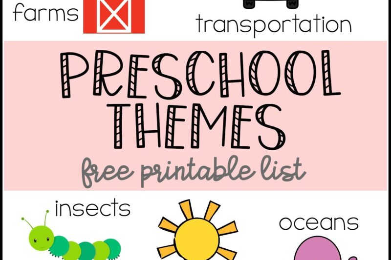 Printable Preschool Themes