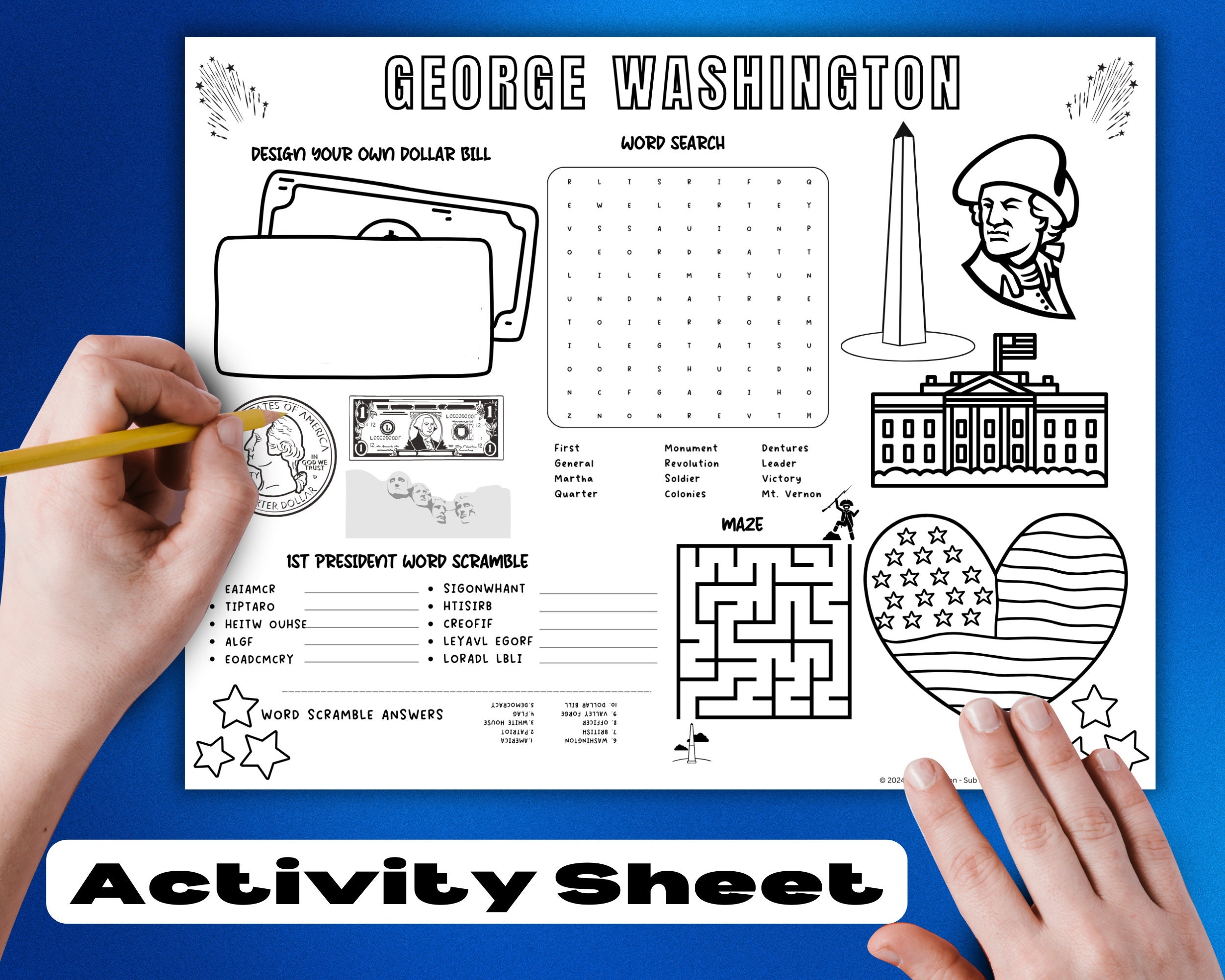 Free Printable President Day Worksheets