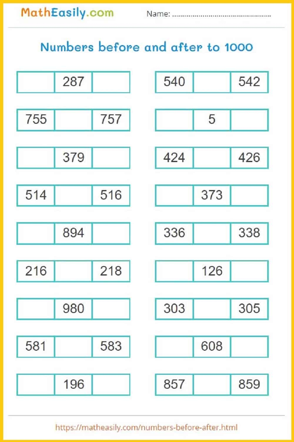 2nd Grade Math Free Printable Worksheets