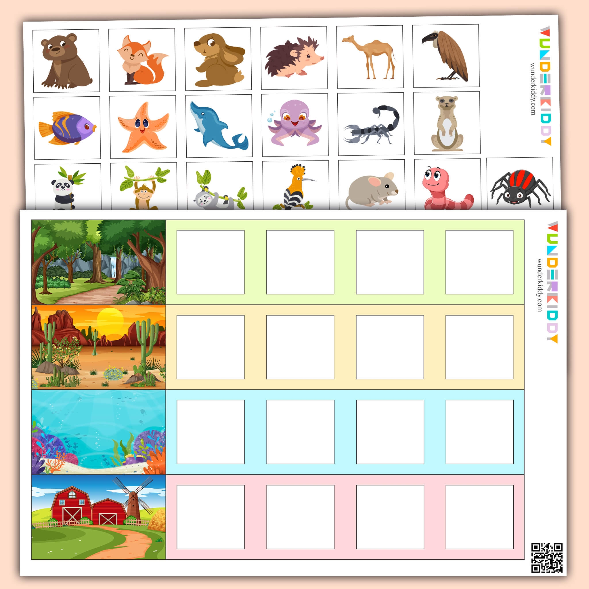 Printable Animal Habitat Sorting Mats Activity For Kids Worksheets Library Printable Animal Habitat Sorting Mats Activity For Kids Worksheets Library