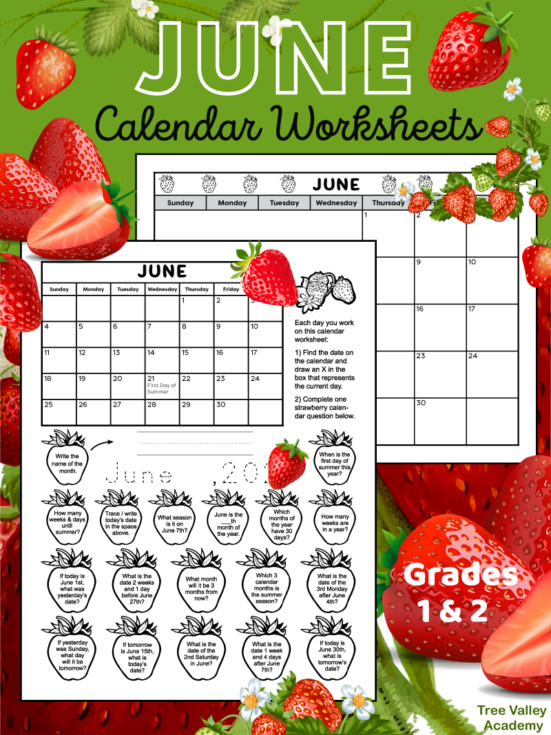 Printable Calendars U0026 Calendar Worksheets Tree Valley Academy
