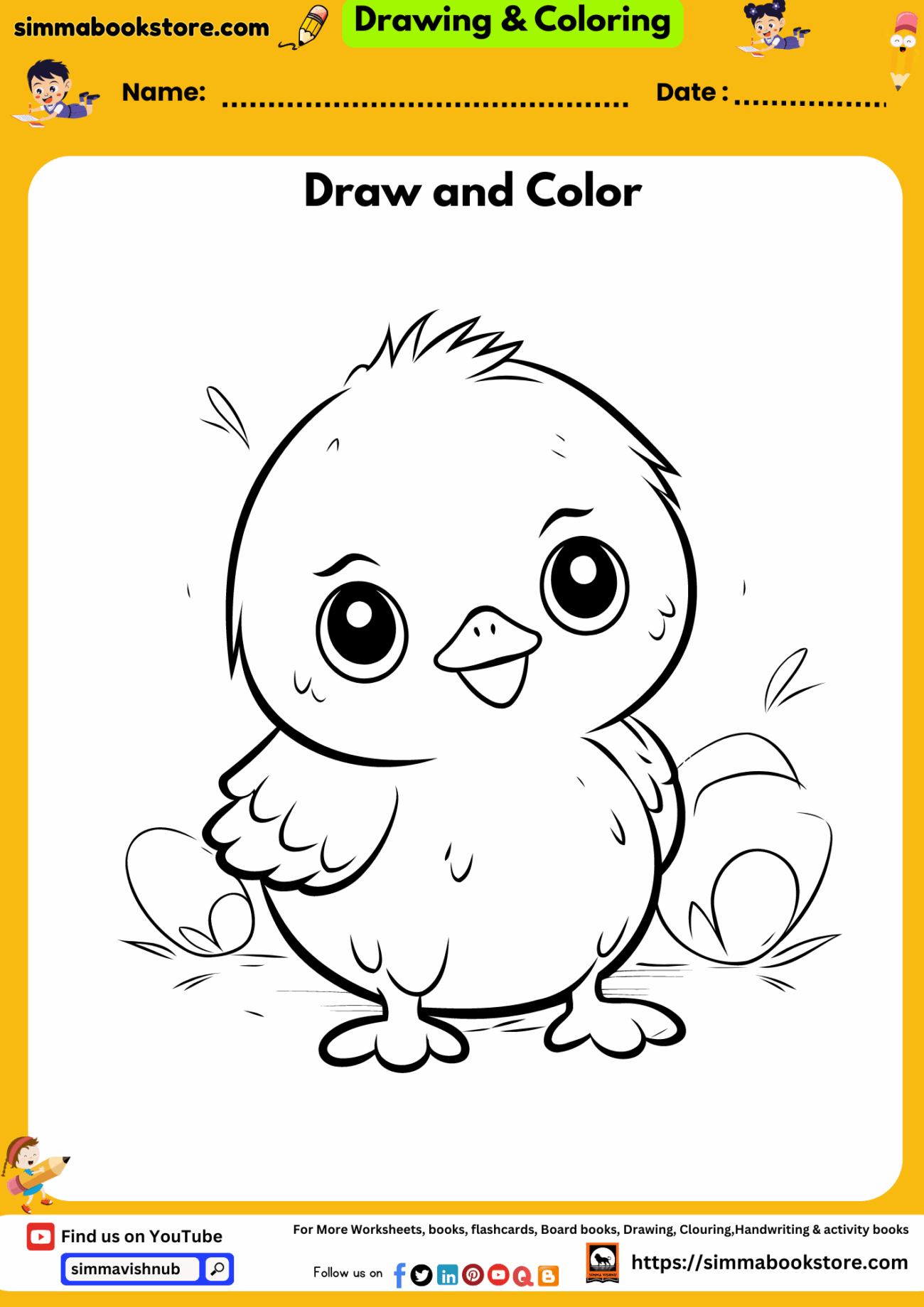 Printable Colouring Pages Drawing Activity Sheets For Nursery