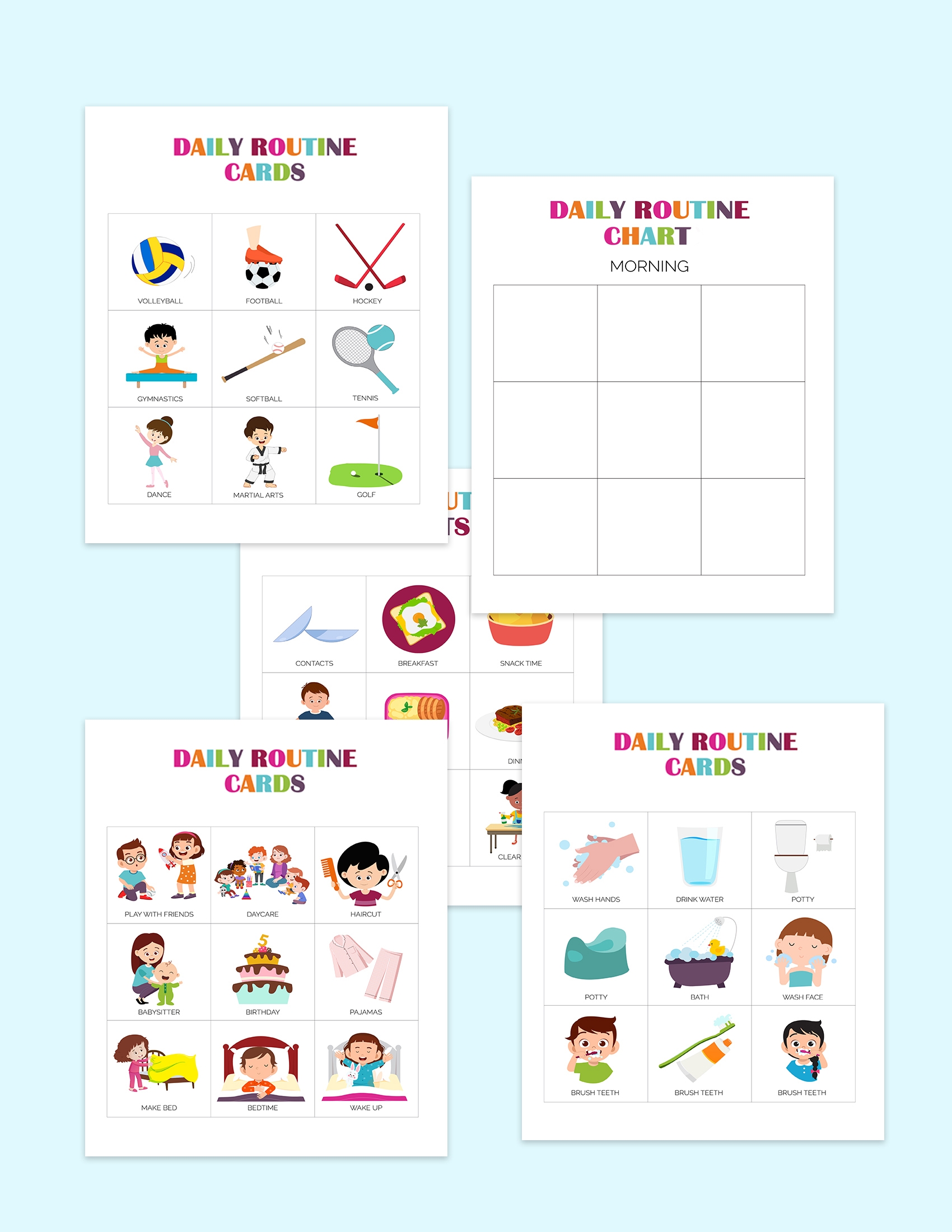 Printable Daily Schedule For Kids At Home