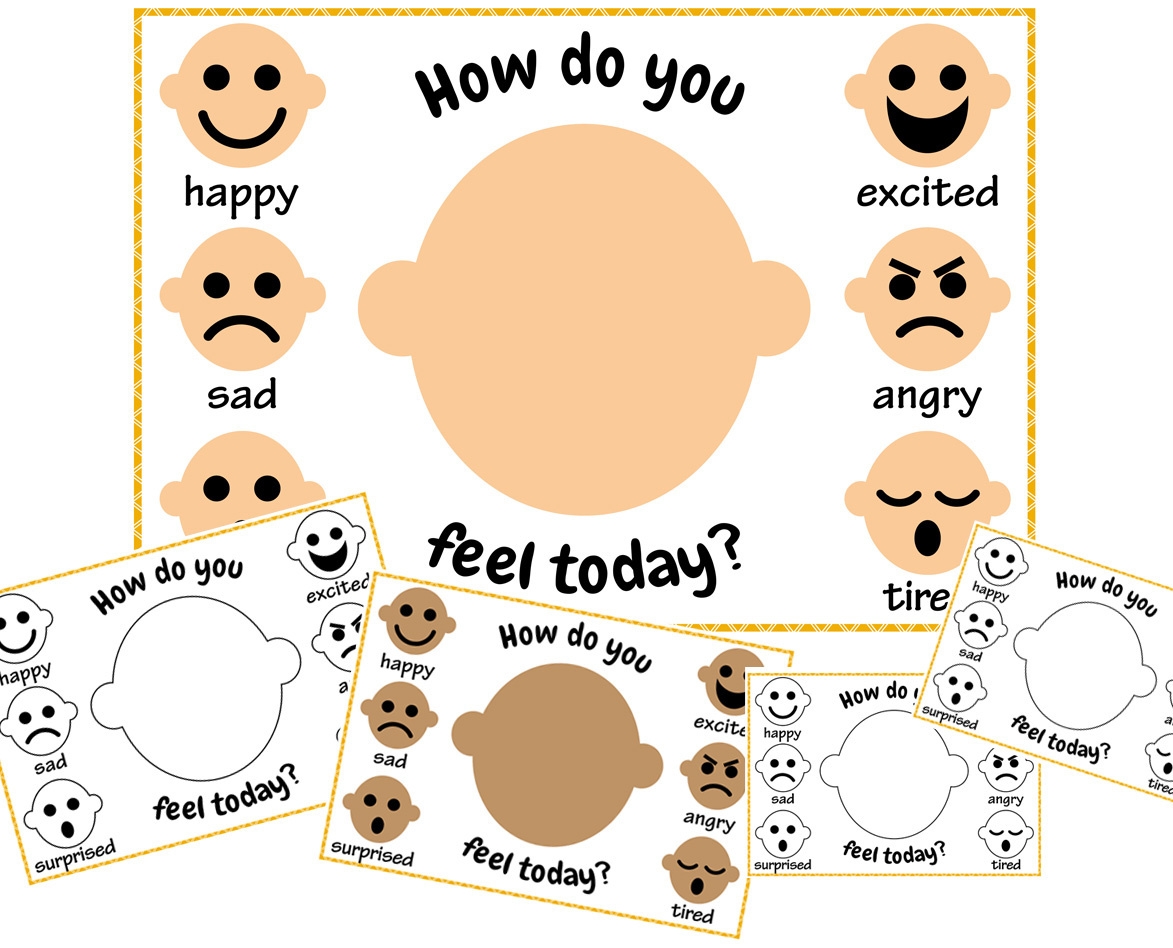Printable Emotion Faces Activity TeachersMag