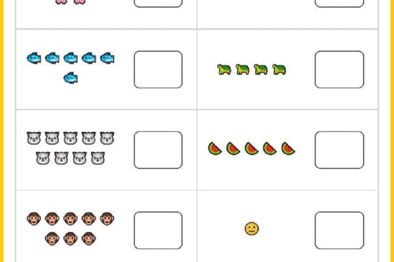 Free Number Recognition Worksheets For Kindergarten