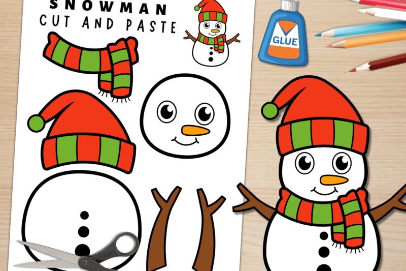 Snowman Craft Preschool Printable
