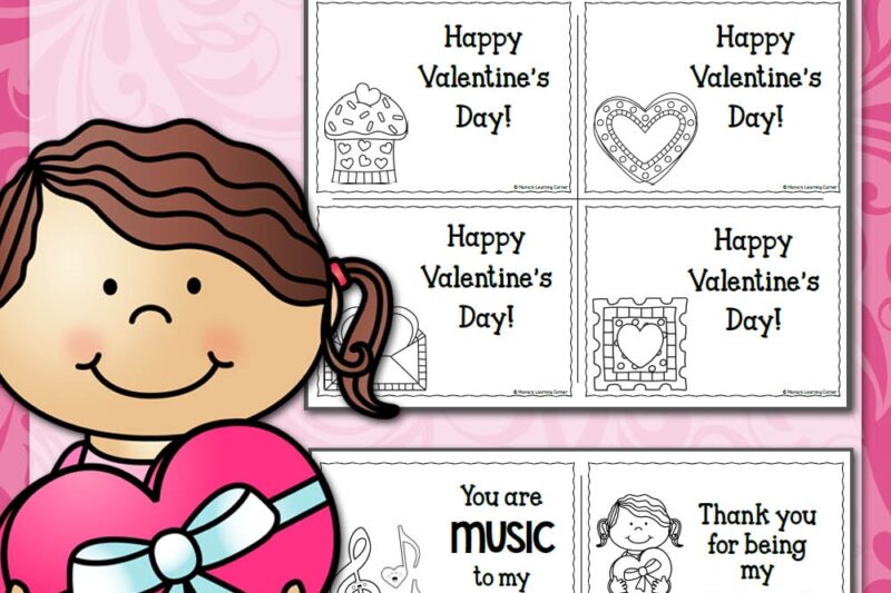 Printable Valentine Cards For Preschool