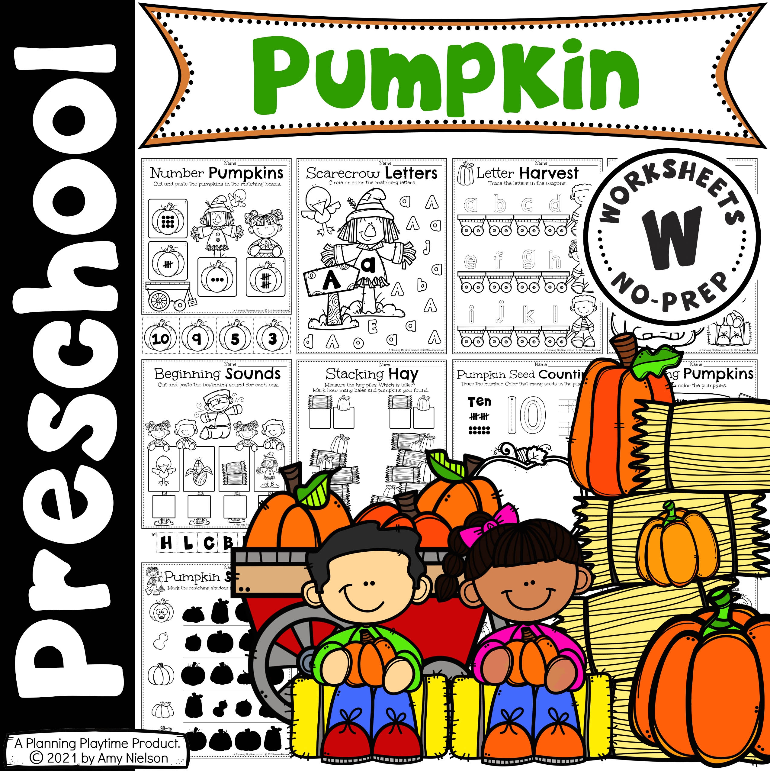 Pumpkin Worksheets Preschool Planning Playtime