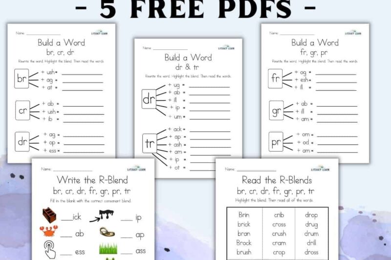 Free Printable Ird Word Blends Worksheets