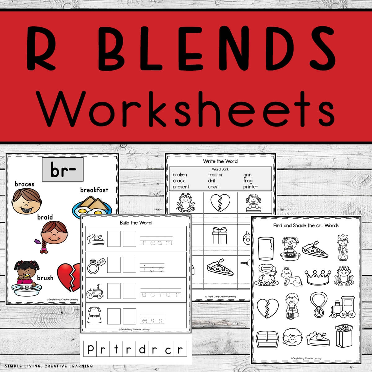 Free Printable R-Blend Worksheets