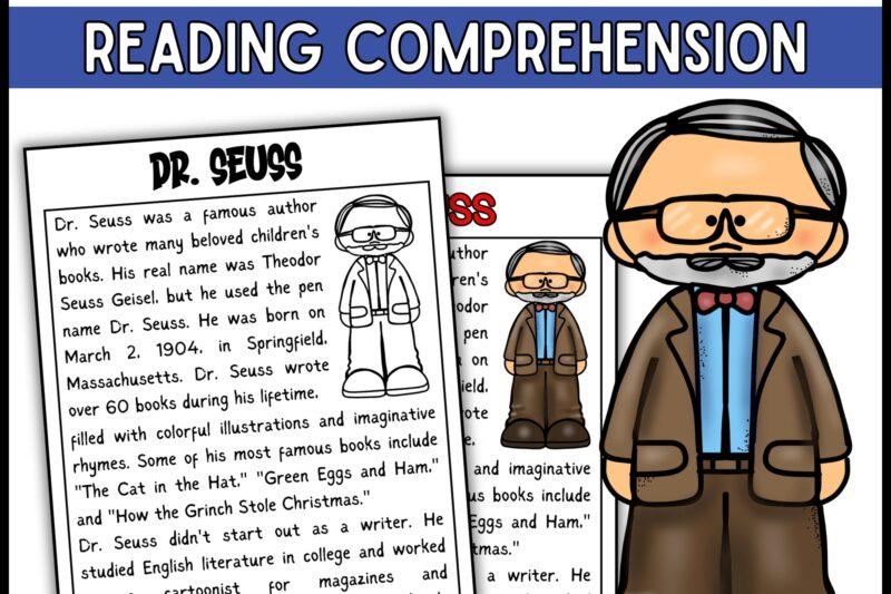 Dr Seuss Reading Comprehension Worksheets