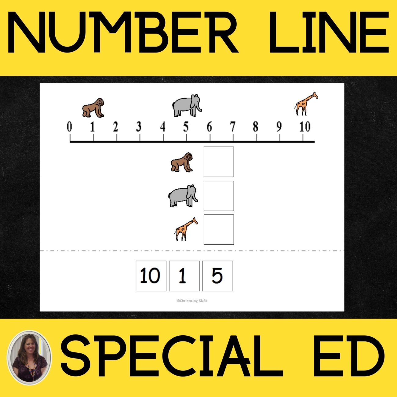 Reading A Number Line Worksheets For Special Education PRINT AND DIGITAL Special Needs For Special Kids