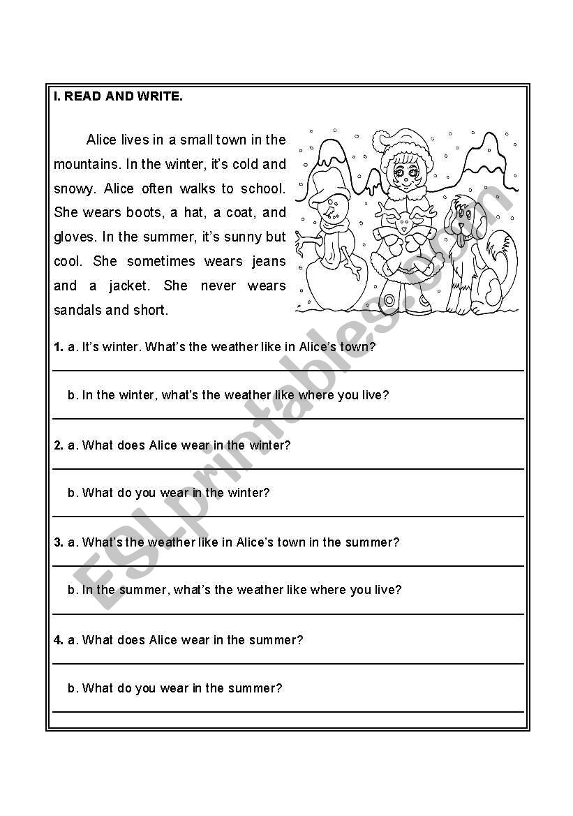 Reading Comprehension ESL Worksheet By Cristalicious