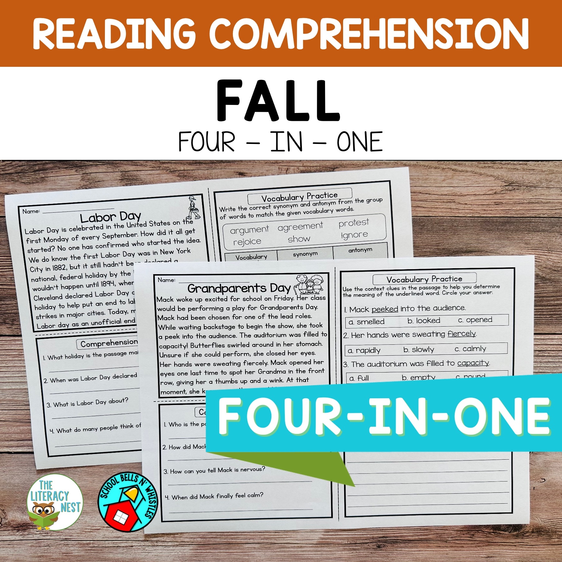 Comprehension Reading Worksheets