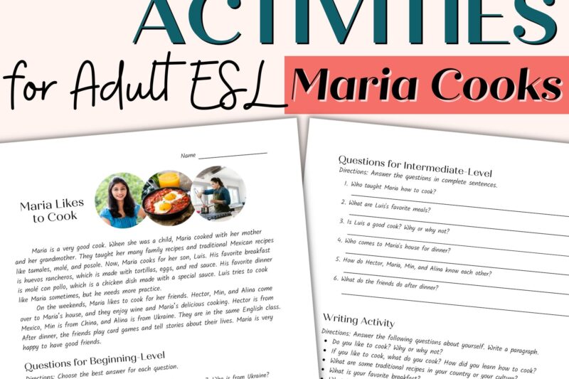 Esl Adult Worksheet Reading Comprehension