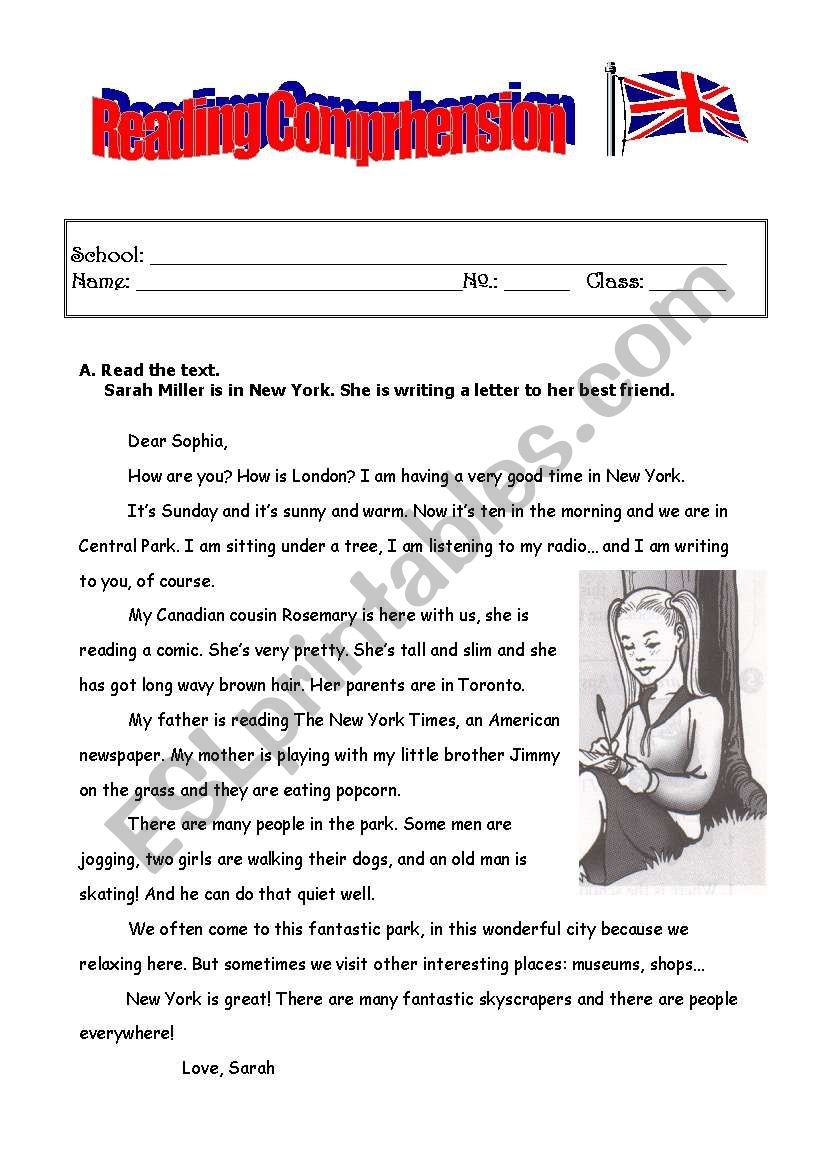 Reading Comprehension Present Continuous ESL Worksheet By Magg Reading Comprehension Present Continuous ESL Worksheet By Magg