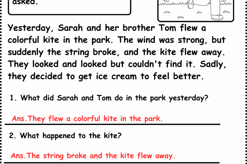 Filipino Reading Comprehension Worksheets Grade 1