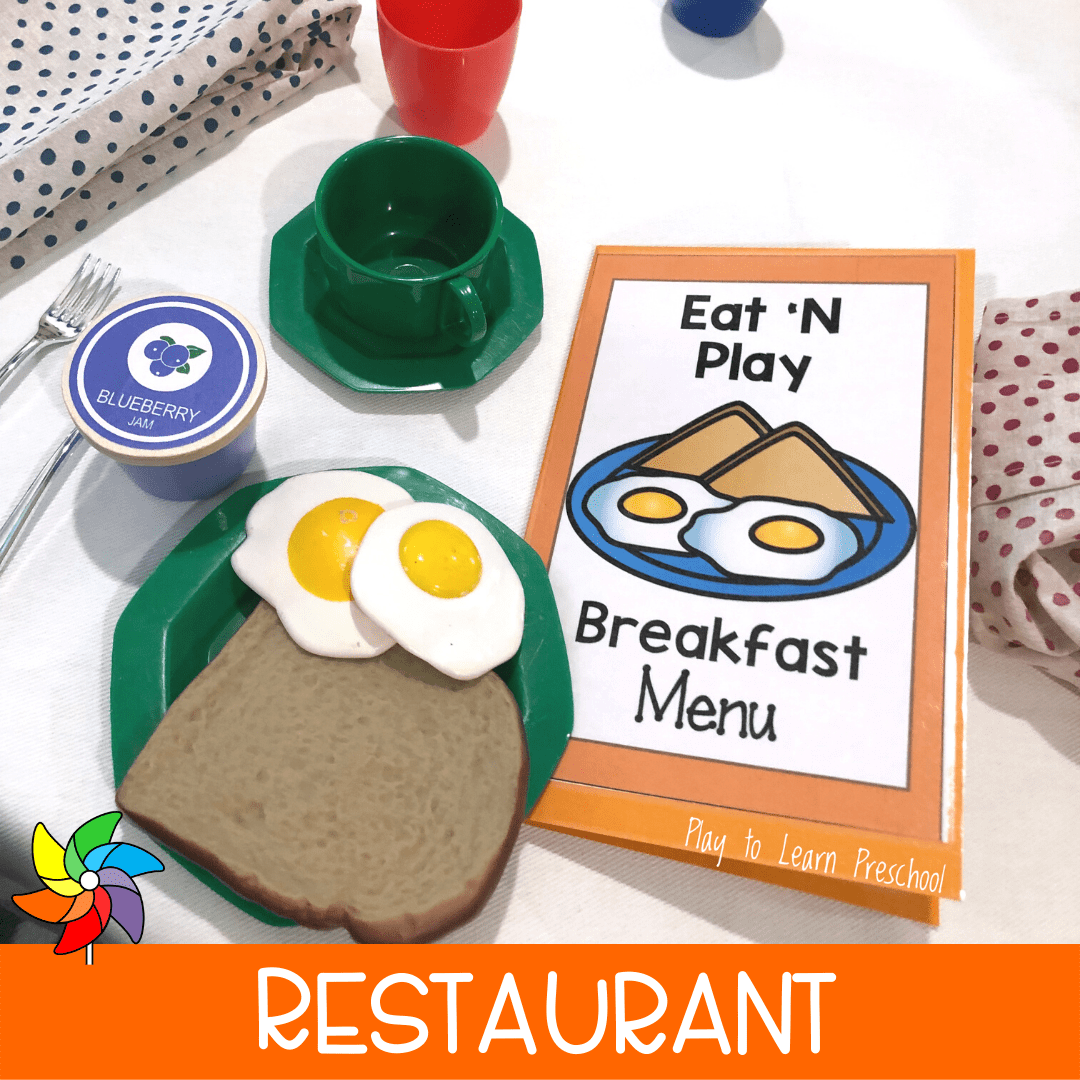 Restaurant Dramatic Play Center For Preschoolers