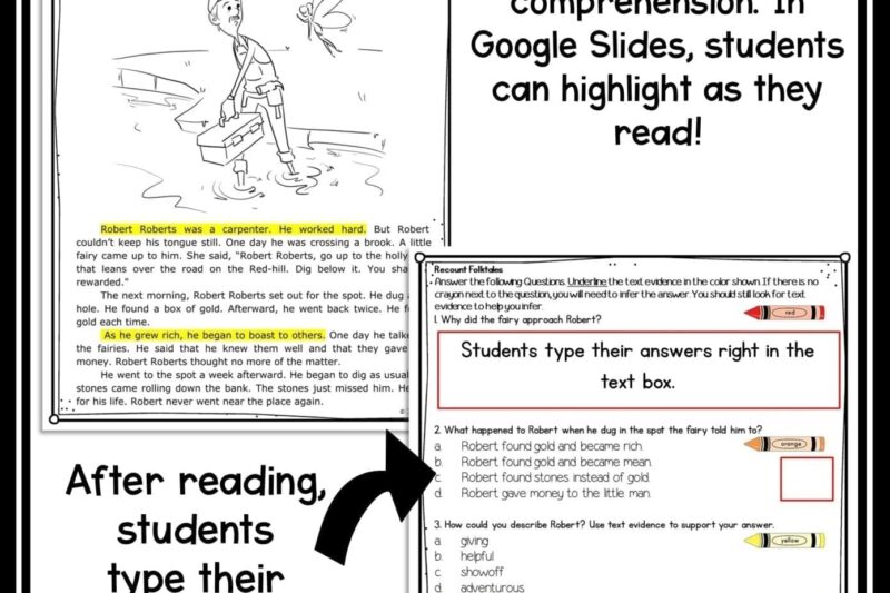 Folktales Reading Comprehension Worksheet 3rd Grade