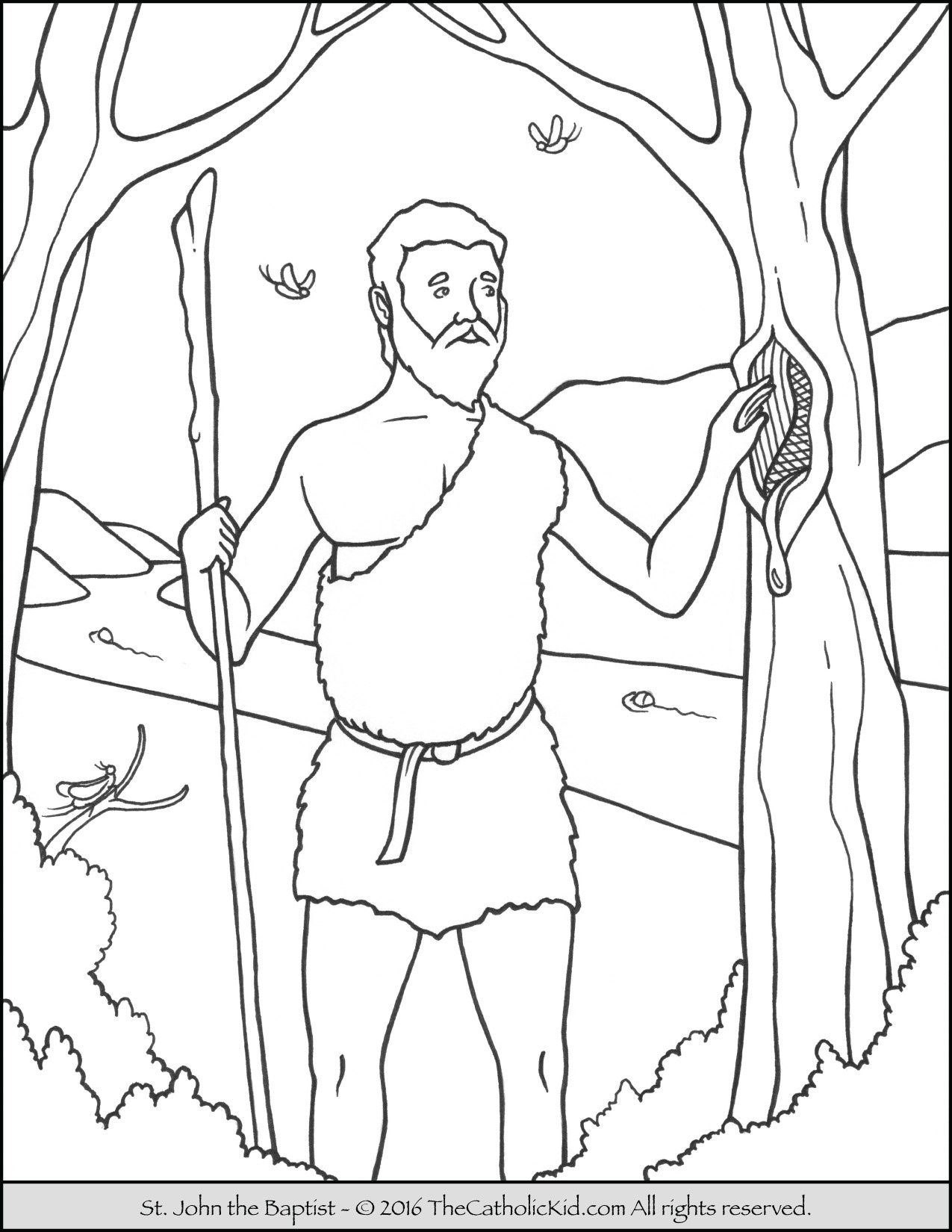 Saint John The Baptist Coloring Pages The Catholic Kid Saint John The Baptist Coloring Pages The Catholic Kid