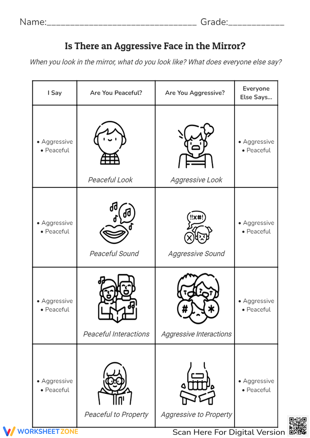 Self Control Worksheets 2025