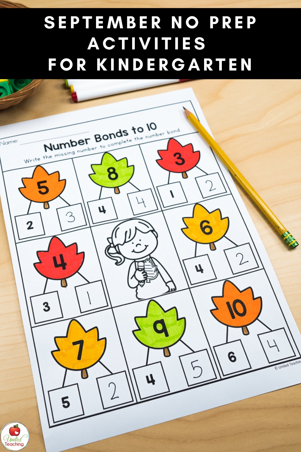 September Worksheets For Kindergarten Essential No Prep Fall September Worksheets For Kindergarten Essential No Prep Fall