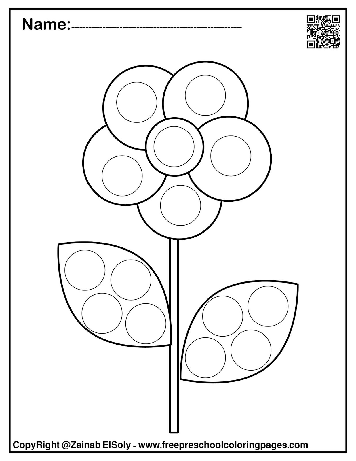 Set Of Spring Dot Marker Free Coloring Pages Set Of Spring Dot Marker Free Coloring Pages