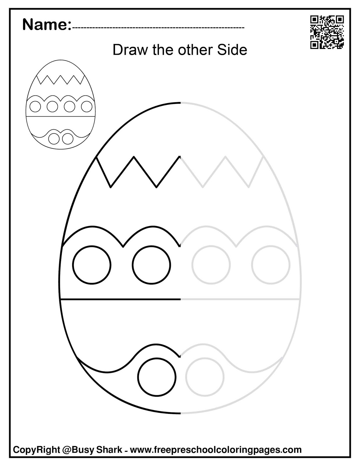 Set Of Spring Symmetry draw The Other Half Free Preschool Coloring Pages