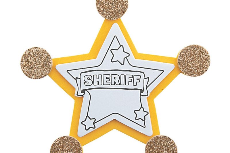 Preschool Sheriff’s Star Printables
