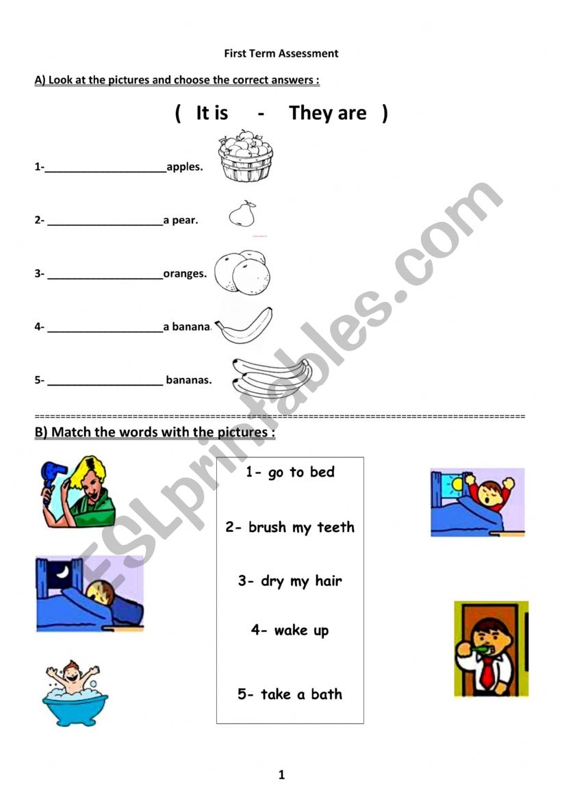Simple Test For Slow Learners ESL Worksheet By Mr Yasser2