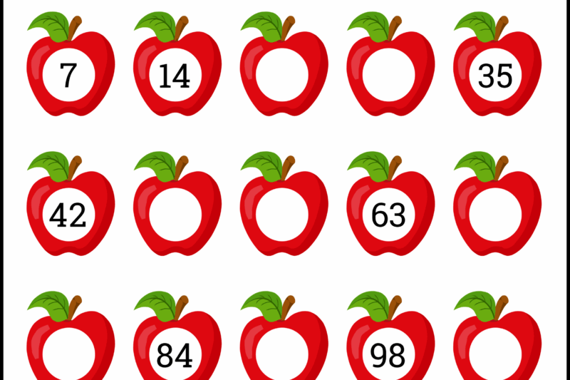 Free Skip Counting Worksheets For Kindergarten